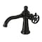Kingston Brass KS3540RKX Single-Handle Bathroom Faucet with Push Pop-Up, Matte Black KS3540RKX - alternate 1